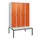 locker met bank,HxBxD 1950x1200x815mm,4vak,vak B 300mm,draaigrendel