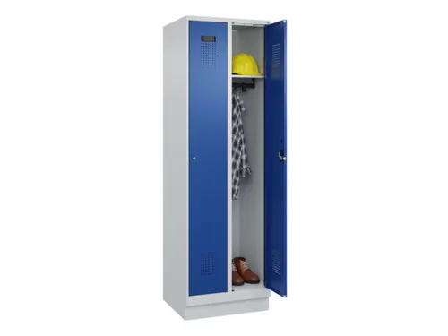 locker,HxBxD 1950x600x500mm,2vak,vak B 300mm,cil.-slot,sokkel