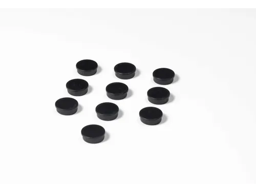 Memomagneten Smit Visual 25mm Zwart Rond 10 stuks