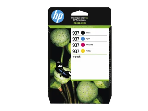 HP 937 Inktcartridge Zwart + 3 Kleuren Origineel 6C400NE