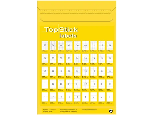 TopStick-etiketten 210x297mm wit 100 etiketten