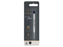 Balpenvulling Parker Quinkflow medium zwart blister à 1 stuk