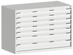 ladekast 900x1300x650mm 7laden zware lasten RAL7035 front RAL7035