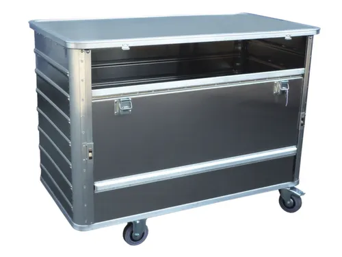 Bakwagens Van Aluminium Met Deksel 250kg 985x930x530mm 355l