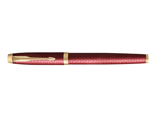 Rollerpen Parker IM Premium Red Lacquer GT Fijn Zwarte inkt