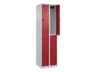 dubbeldekse locker,HxBxD 1850x500x500mm,2x2vak.,vak B 250mm - 2