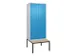 locker voor scheiding van kleding,HxBxD 2120x800x815mm,2vak