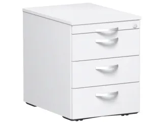 mobiel ladeblok,HxBxD 570x430x600mm,3lade(n),centr. vergrendeling,wit - 2
