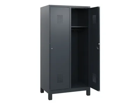 schoollocker,HxBxD 1630x800x500mm,2vak,vak B 400mm,cil.-slot,voeten