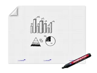 Magic-Chart Legamaster flipchart XL 90x120cm wit met ruit - 3