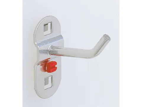 haak,v. perfoplaat,L 150mm,einde schuin,RAL7016