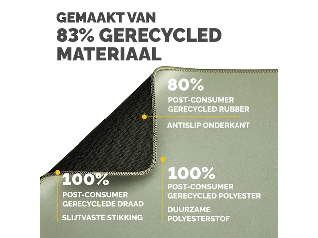 Muismat Fellowes Breyta XL saliegroen 21x28cm