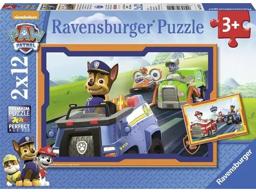 Puzzel Paw Patrol in actie 2x12 stukjes