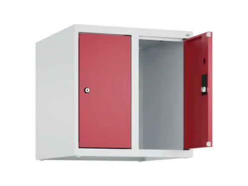 opzetkast,v. locker,2vak.,vak B 250mm,HxBxD 500x500x500mm,vleugeldeur