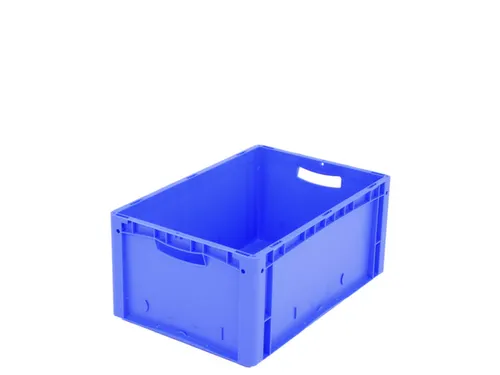 Euronorm Stapelkrat 270x600x400mm Wanden/bodem Gesloten Blauw 55l