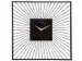 Wandklok Nextime 45x45x15 zwart metaal Vasco Square
