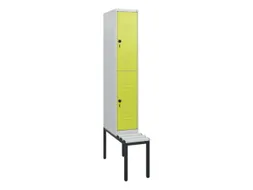 Dubbeldekse dekenkist,HxBxD 1950x300x815mm,1x2vak.,vak B 300mm