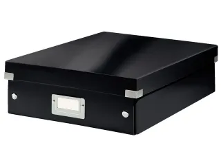 Sorteerbox WOW Click & Store 281x100x370mm zwart 85% gerecycled karton - 6