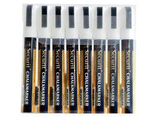 Krijtstift Securit SMA-510 Schuin 2-6mm Wit 8 Stuks - 2