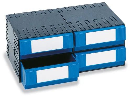 Combi-Ladensysteem Hxbxd 202X482X345Mm 4/4Behuizingen/laden Blauw