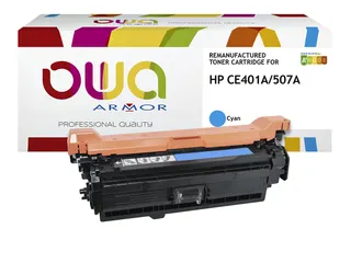 Tonercartridge OWA alternatief tbv HP CE401A blauw - 1