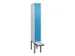 locker voor scheiding van kleding,HxBxD 2120x300x815mm,1vak