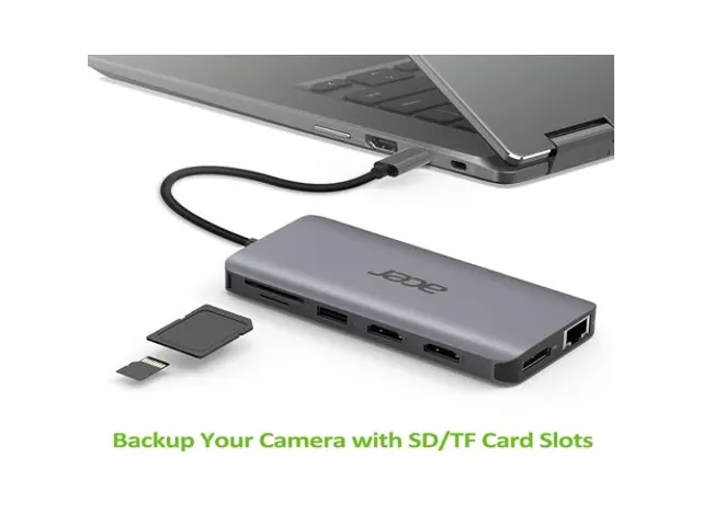 USB-C Adapter Dockingstation 12in1 Type C dongle Zilver