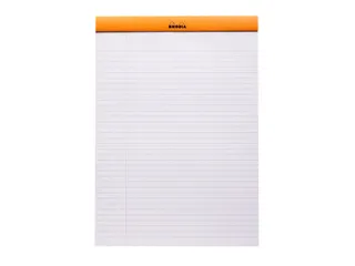 Schrijfblok Rhodia A4 lijn 80 vel 80gr oranje - 3
