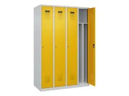 locker voor scheiding van kleding,HxBxD 1850x1200x500mm,4vak