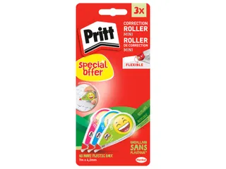 Correctieroller Pritt Mini Roller 4,2mmx7m Emoji Blister 2+1 gratis - 1