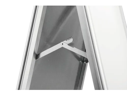 Stoepbord Aluminium Fold Outdooor A1 metaal zilver