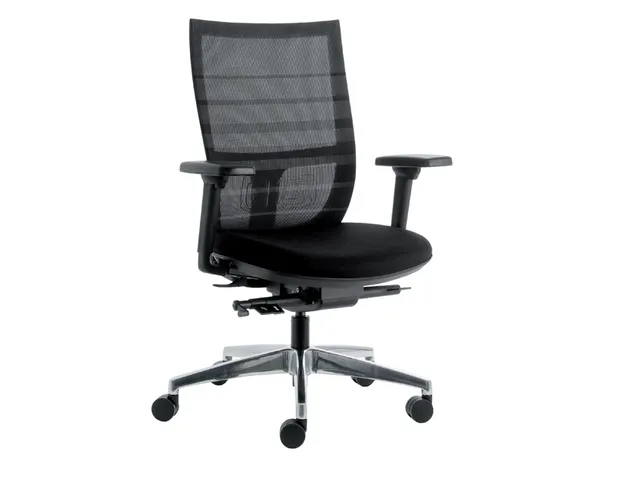 Bureaustoel Euroseats Curve Deluxe zwart