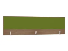 opzetpaneel,v. bureau,aanbouw achter,B 2000mm,NT-cherry,BN7048-groen