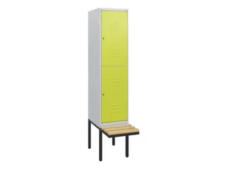 Dubbeldekse dekenkist,HxBxD 1950x400x815mm,1x2vak.,vak B 400mm - 1