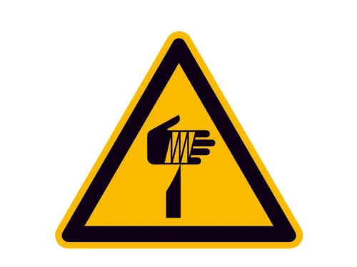 waarschuwingsbord,v. binnen/buiten,Waarschuwing voor puntig voorwerp