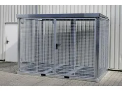 gasflessendepot,v. 104xØ 230mm fles,HxBxD 2260x3135x2170mm,m. deksel