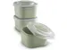Sigma Home food to go lunchbakje 3 stuks groen - 9,3x9,3x16,7cm