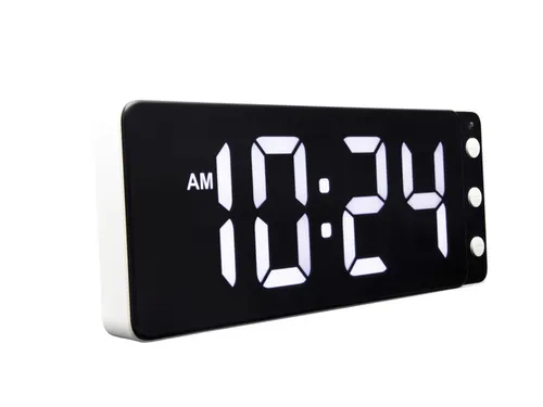 Tafel/wandklok NeXtime Digital Clock White 27,2x10,8cm