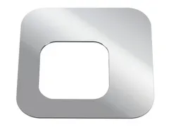 Oplegdeksel,V. Afvalbak 1X60L,Vierkant,1Opening,Staal,Zilverkleurig