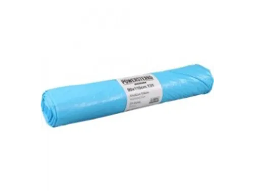 Afvalzak Powersterko Recycled 90x110cm Blauw T25, rolx20 st