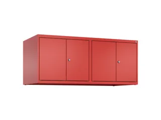 opzetkast,v. locker voor scheiding van kleding,4vak.,vak B 300mm - 2