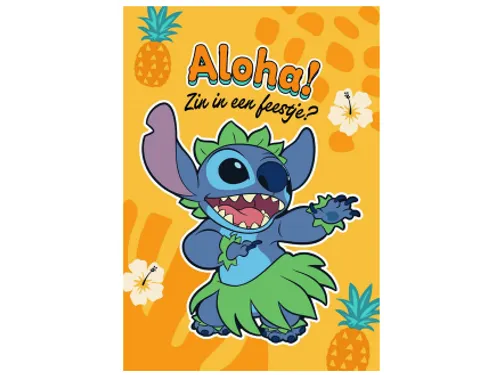 Wenskaart Hallmark uitnodiging Stitch 6 stuks