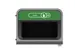 Configure Recyclingstation Glas BE NL 125 Liter Antraciet Groen
