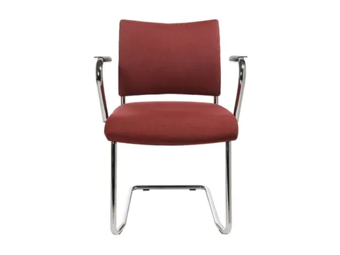 Siège visiteur Accoudoirs Revêtement bordeaux Assise 450x480x450mm