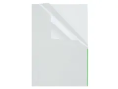 Pochette de présentation transparente Foldersys avec bande d'indexati