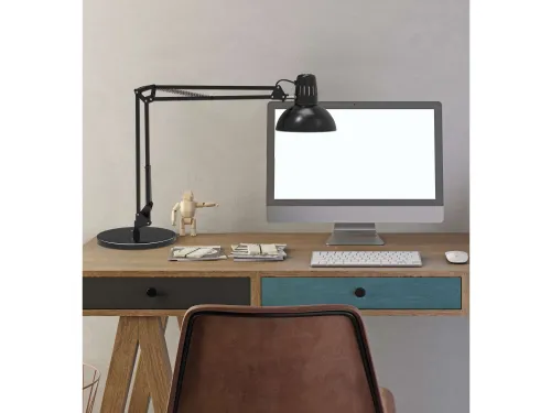 Bureaulamp LED MAULstudy Voet incl. E27 lamp Zwart