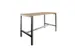 Table Haute Domino Basic hauteur fixe 160x80 honey castello/noir