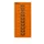 kantoor-ladekast HxBxD 590x279x380mm 10 laden romp oranje staal