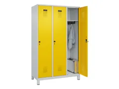 locker,HxBxD 1950x1200x500mm,3vak,vak B 400mm,draaigrendel,voeten