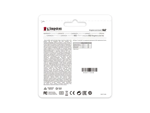 256GB USB-C 3.2 Gen 1 DataTraveler 70